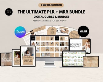 Ultimatives PLR MRR Bundle: Digitale Anleitungen & Vorlagen (Canva)