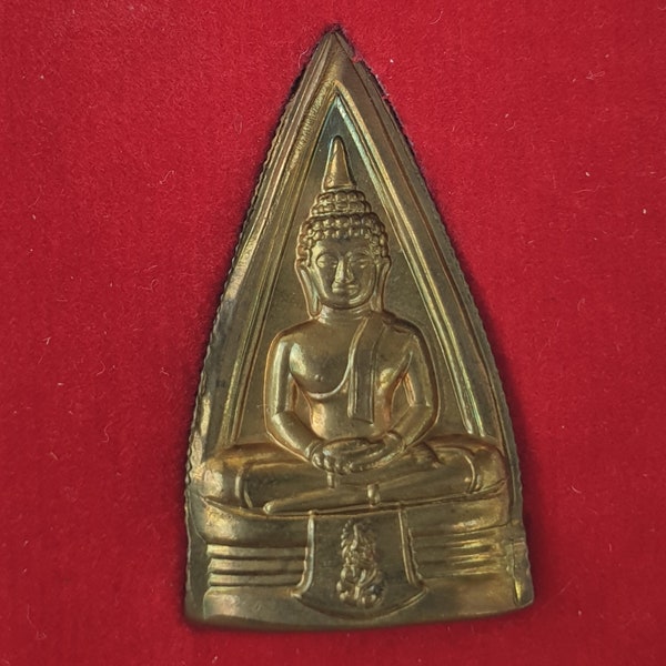 Phra Buddha Sothon, Wat Sothon Wararam Worawihan year 2001, Invaluable Authentic Holy Thai Amulet Buddhist Charm