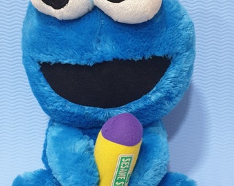 Elmo Cookie Monster Sesame Street Plush Stuffed 12" Toy Doll