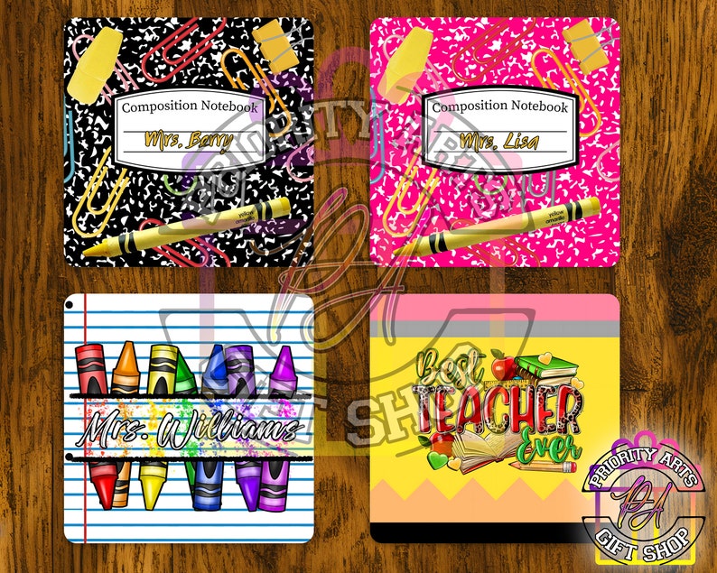 Personalized Teacher Appreciation Coasters | Custom Coasters | Soft ...