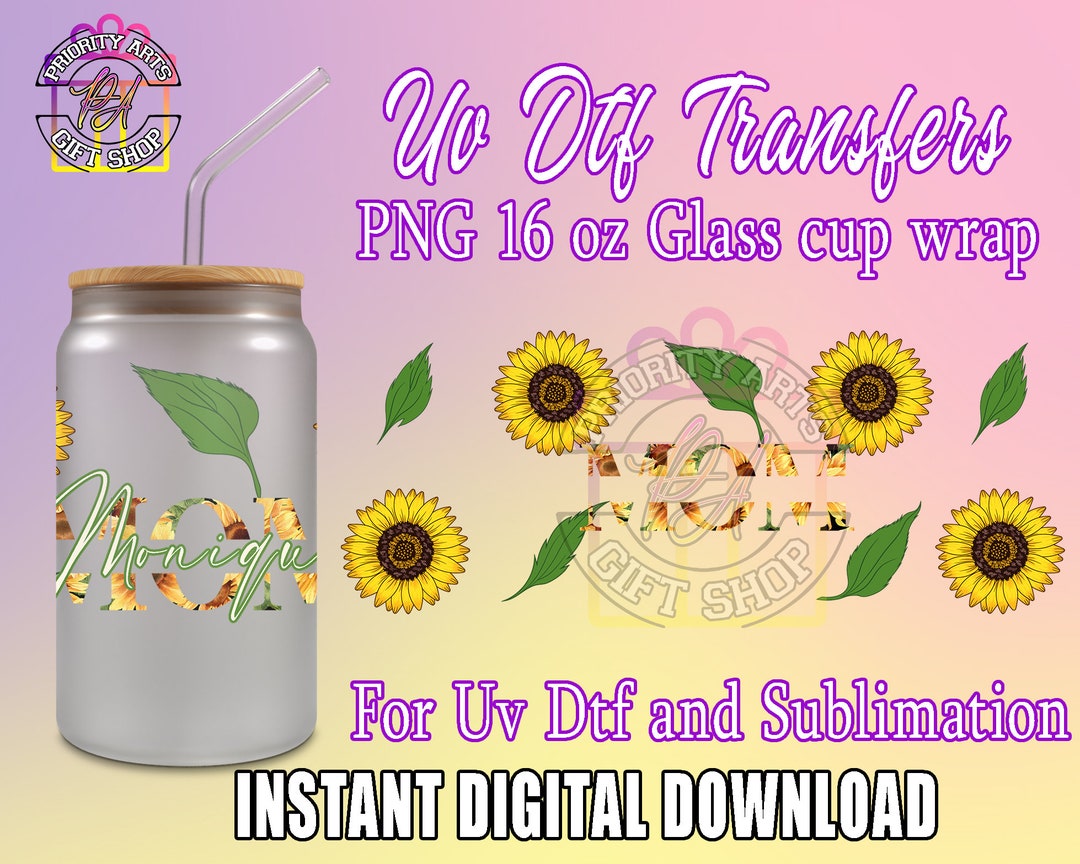 Libbey Glass Wrap Png | Instant Download| Custom Uv Dtf | 16oz Full ...