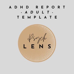 Mall för ADHD-rapport (vuxen) - Psykologi