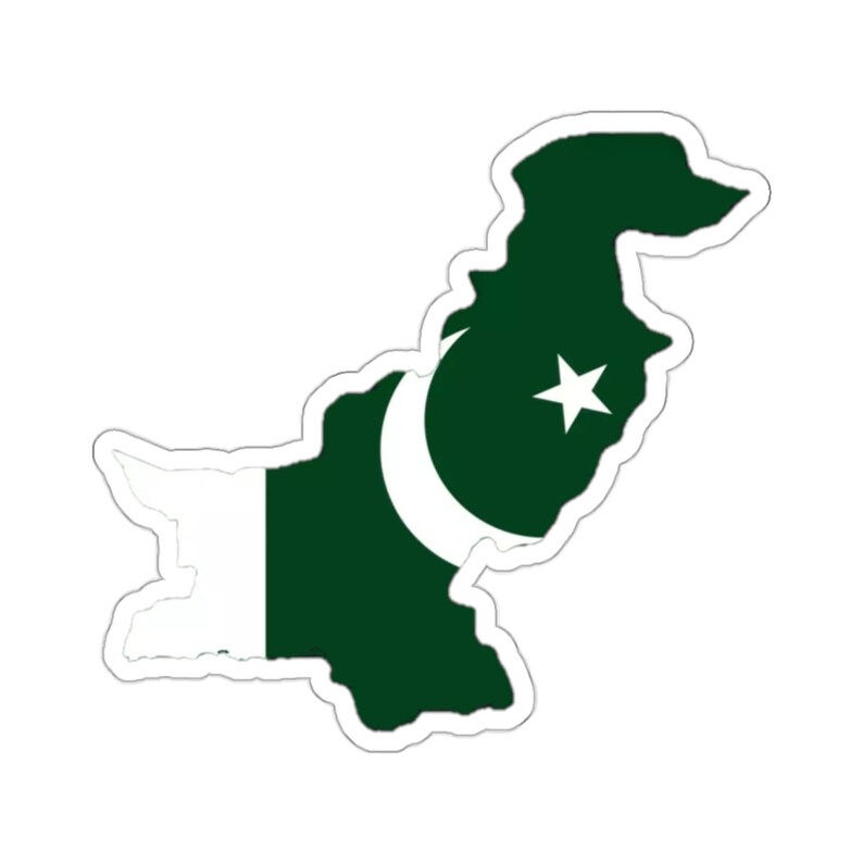 Pakistan Map Sticker - Etsy