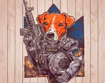 Wooden puzzle "Patron The Dog"