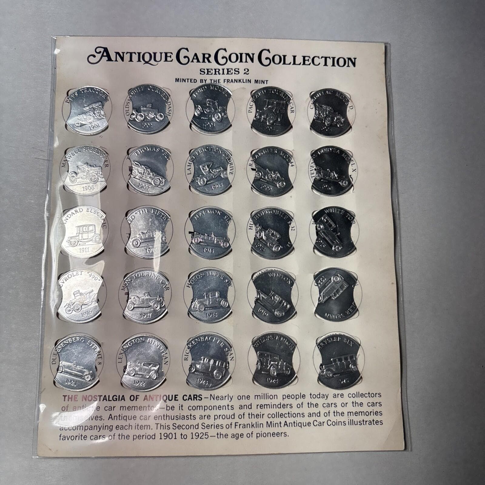 The Franklin Mint Antique Car Coin Collection Series 2 - Etsy