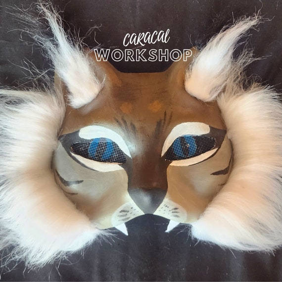 Therian Mask Blank Cat Masks Paintable Paper Fox Mask DIY Half White Masquerade Mask With Elastic Band Halloween Cosplay Masks Costume Party Favors