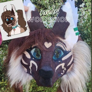 FURSONA MASK COMMISSIONS - Gift for Therians and Furries