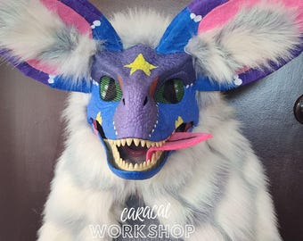 Máscara de dinosaurio Fersona personalizada, traje de piel de raptor parcial, traje de piel de raptor hecho a mano, equipo de cosplay, regalo perfecto para fanáticos de los dinosaurios, HECHO A PEDIDO