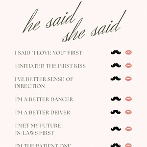 Husband and Wife Married Game Pdf File - Etsy