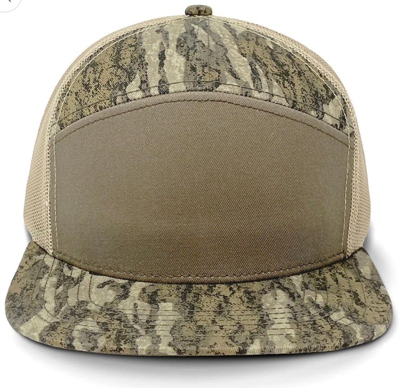 Gorra con cuernos de ciervo - Gorra plana con cierre ajustable - Camuflaje Mossy Oak imagen 3