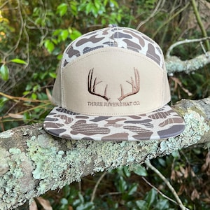 Classic Whitetail Rack - “Old’s Cool” Flatbill Snapback - Lost Hat Co.