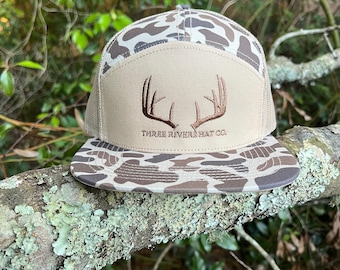 Classic Whitetail Rack - “Old’s Cool” Flatbill Snapback - Lost Hat Co.