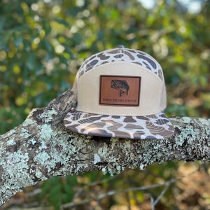 Bass Silhouette- “Old’s Cool” Camo Flatbill Snapback - Lost Hat Co.