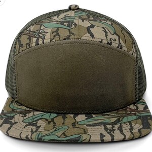 Gorra con cuernos de ciervo - Gorra plana con cierre ajustable - Camuflaje Mossy Oak Mossy Oak Greenleaf