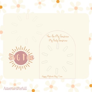 Mothers Day SVG, Digital Download, You Are My Sunshine SVG
