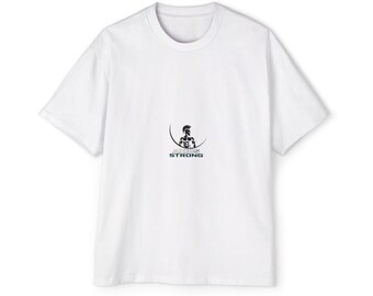 AXIOS Strong Oversized Gym Tee | Heavyweight Boxy Streetwear Shirt (280 gsm Cotton)
