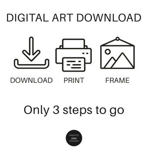 Brushstroke Abstract Wall Art, Modern Minimalist Black Print, Japandi Living Room Decor, Instant Digital Download image 8