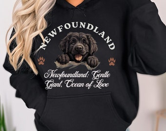 Newfoundland Unisex Hoodie – Gentle Giant Style, Ocean of Love Comfort for Newfoundland Enthusiasts