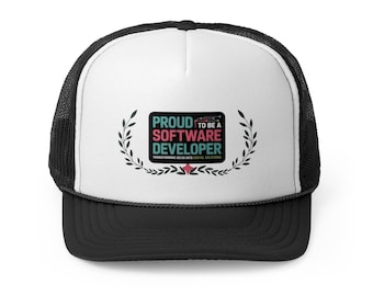 Software Developer Trucker Hat: Proud Programmer Gift