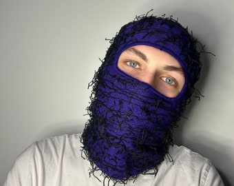 【BLACKPURPLE】24FW★ Cha-Cha Balaclava MUSINSA | BLACK PURPLE Cha-Cha Balaclava