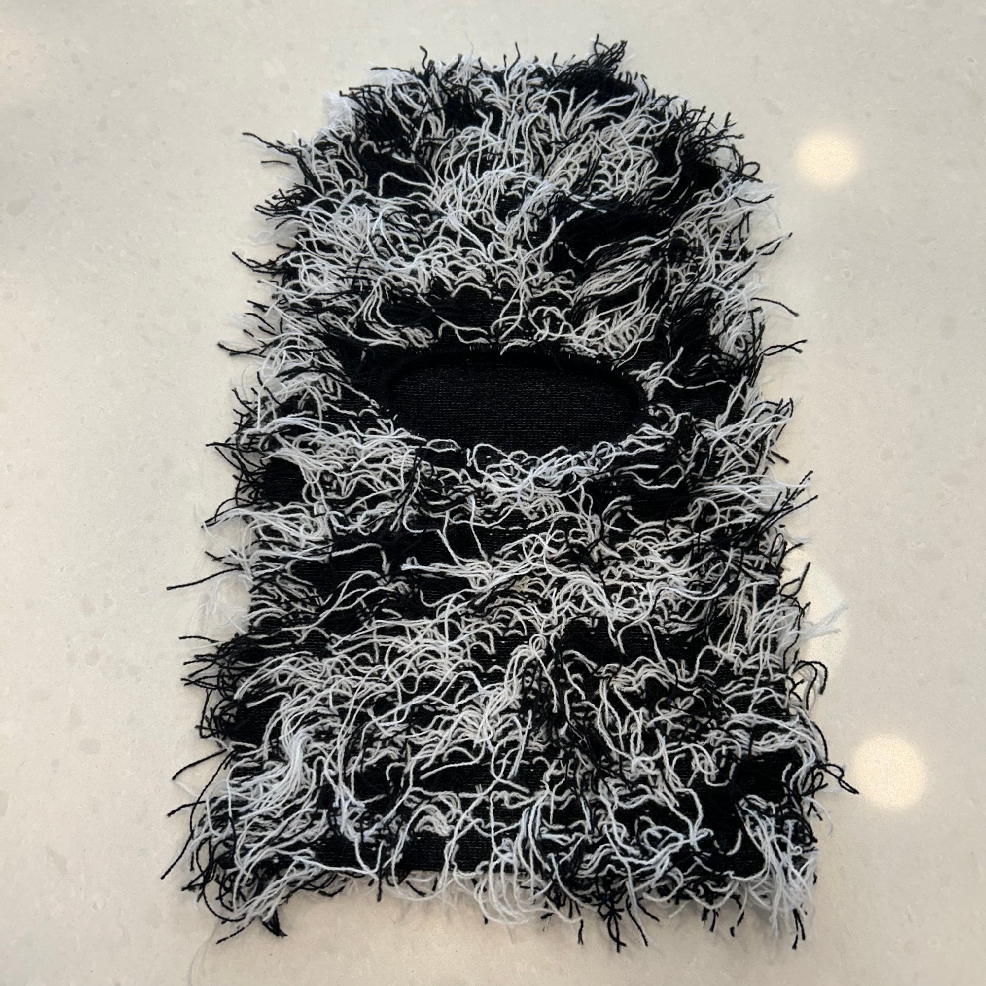 Black Distressed Balaclava Ski Mask Soft Knitted Balaclava Black Distressed Balaclava Ski Mask Soft Knitted Balaclava