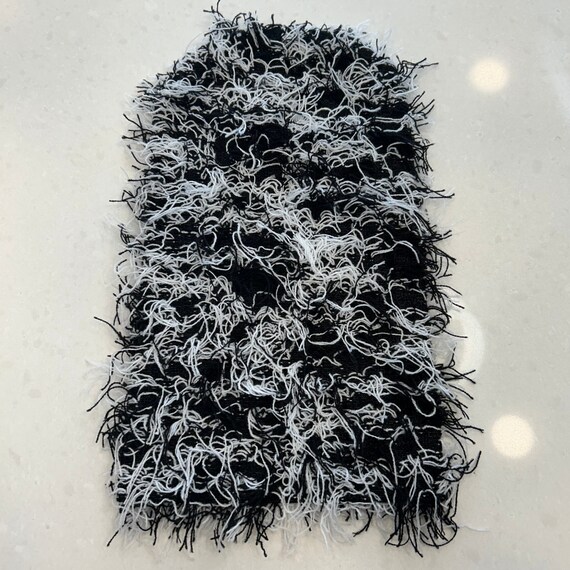 Black Distressed Balaclava Ski Mask Soft Knitted Balaclava Black Distressed Balaclava Ski Mask Soft Knitted Balaclava