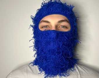 ★Wai Kei★ Hairy Ribbon Balaclava Blue YKBD03AC07-4 Balaclava (Blue Ski mask) – VIP Clothing Stores