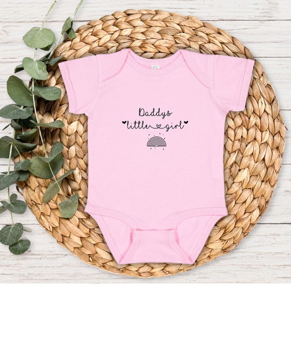 Body petite fille a papa tenue pere fille cadeau fete des peres body fille minimaliste tenue bebe fille tenue fille a papa Etsy France