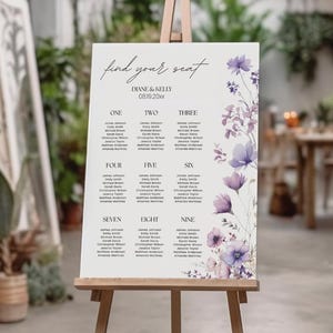Wedding Seating Chart Sign Template, Table Seating Chart, Seating Chart Wedding, Modern Wedding Seating Plan Sign, Seating Plan Poster