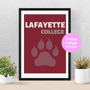 Lafayette College Preppy Print