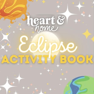 Eclipse Activity Workbook for Kids | Solar Eclipse Learning Pack | Homeschool Science | Printable Poster, Worksheets, Coloring Page