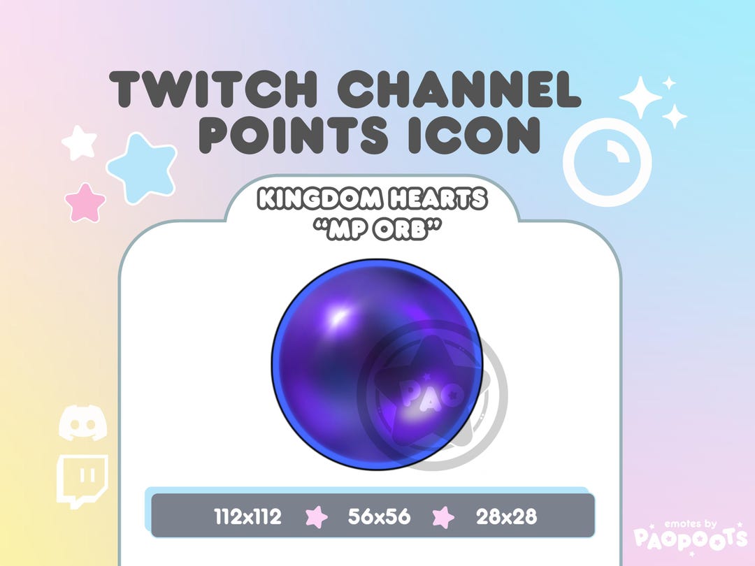 Kingdom Hearts MP Orb | Twitch Channel Point Emote (digital Download ...