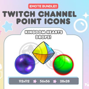 Kingdom Hearts Drops Channel Point/Emote Bundle | Channel Point/Static Emote for Twitch & Discord