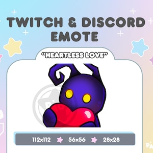 Cute Heartless Love Emote | Static Emote for Twitch & Discord
