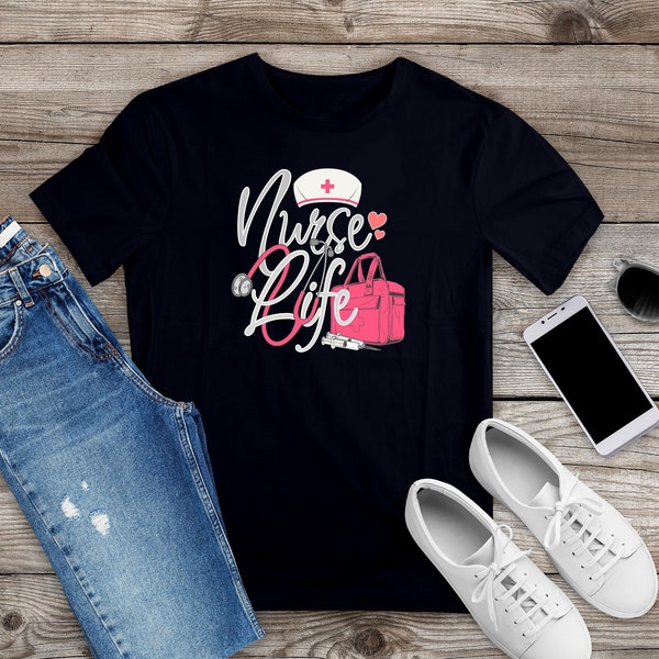 Nurse life shirt, Nurse appreciation shirt, Nursing career shirt, Nurse gift idea, Nursing student shirt, Nurse graduation gift, Healthcare