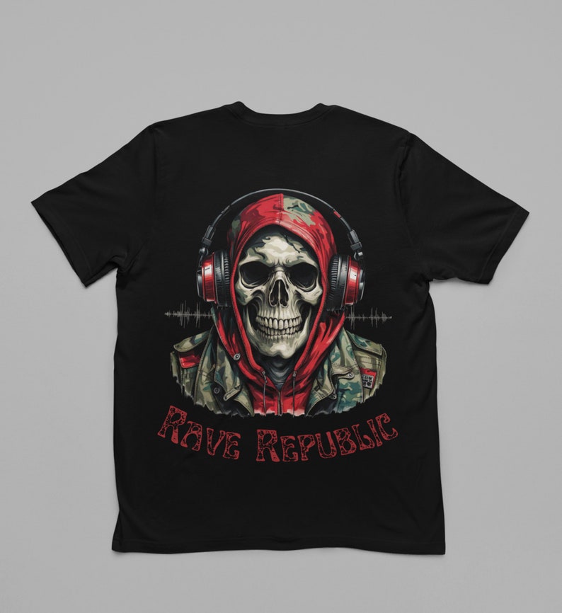 Skull T-shirt Rave Clothing Edm Shirt Mens Festival Clothing Women's ...