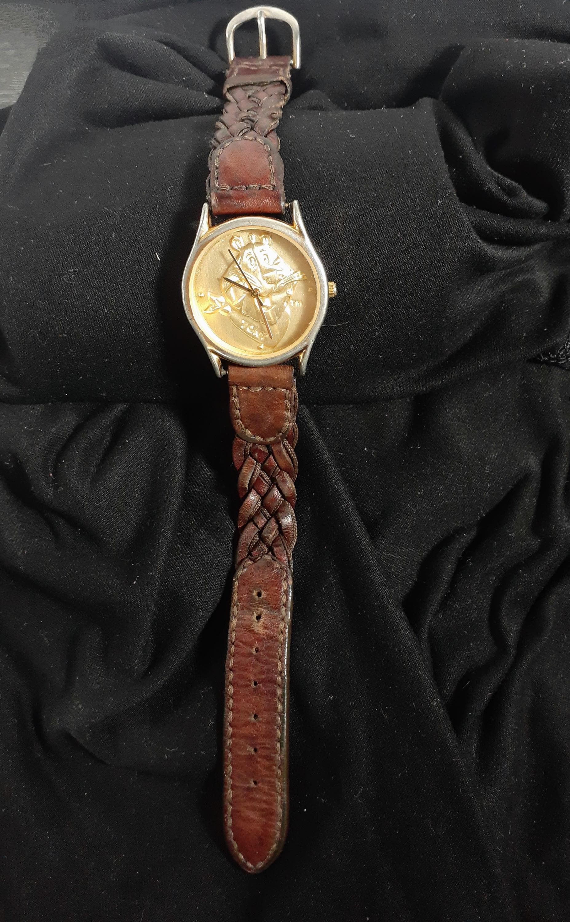 Kellogg’s Tony the Tiger Brown Leather Vintage Women’s Watch KELLOGG TONY THE TIGER WATCH /NEW BATTERY BROWN BAND (129  main image 4