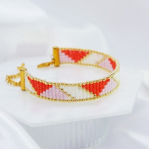 SunShine - Miyuki beaded bracelet, Loom Bead Bracelet, Handmade