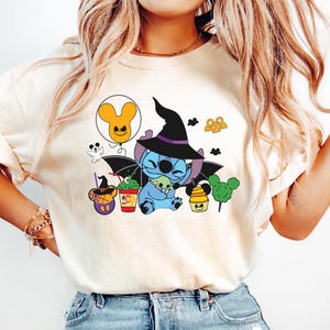 Disney Stitch Halloween Shirt, Horror Stitch Tee, Halloween, Disney Family Matching Tee, Stitch Pumpkin Shirt, Halloween Family Tee