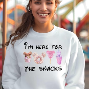 Disney Shirt, I&#39;m here for the snacks , I&#39;m here for the drinks, Epcot around the World Tee, Disney Trip Shirts, Disney Epcot Shirt