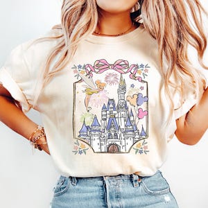 Tinkerbell Magical Castle Shirt, Coquette Disney Castle Shirt, Tinkerbell Shirt, Magic Kingdom T-Shirt, Disney Trip Sweatshirt