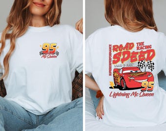 Cars Family Trip Shirt, Lightning McQueen Shirt, Piston Cup Champion T-shirt, Racing Series 95 Sweatshirt, Pixar Car McQueen Hoodie