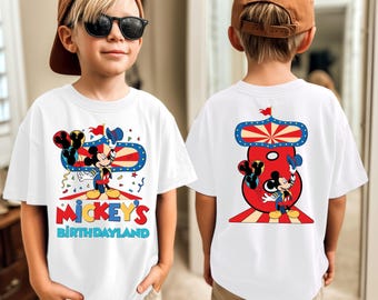Mickey's Birthdayland Shirt, Custom Birthday T-Shirt, Custom Birthday Gift, Personalized Mickey Birthday T-shirt, Disneyland Birthday Tee