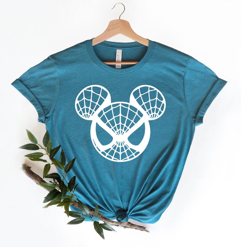 Spiderman Mickey Shirt, Avengers Shirt, Disney Mickey Minnie Head Shirt, Spiderman Matching Shirts, Spiderman Disney Shirt,Disney Shirt image 4