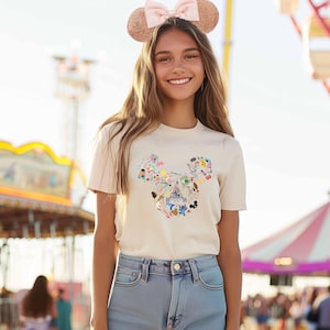 Mickey ears Dinsey Castle Shirt, Mickey Shirts, Minnie Shirt, Disneyworld Shirt, Disneyland Shirt, Minnie Ears tee, Disney Family Shirt image 1