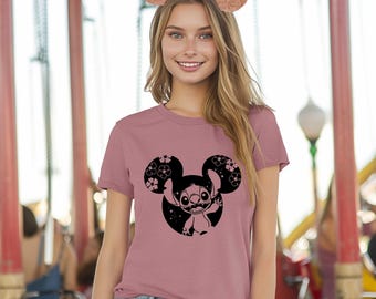 Disney Mickey Stitch Shirt, Disney Stitch Shirts, Disney Castle Shirts, Disneyworld Family Shirts, Stitch Shirts, Kids Tee