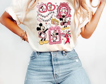 One Loved Teacher Valentines Day Shirt, Minnie and Mickey Shirt, Disney Donald Duck And Daisy duck Sweatshirt, Valentines Day Gift Shirt