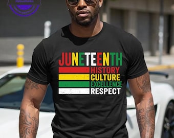 History Culture Excellence Respect Shirt, Black Pride Sweater, Freedom Celebration Tee, Juneteenth Gift