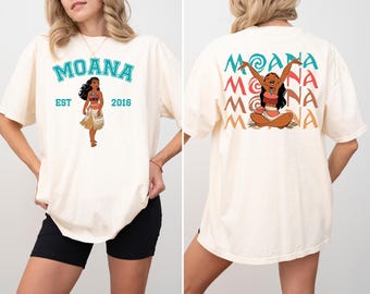 Disney Moana Est 2016 Shirt, Disney Moana Two Sided T-shirt, Princess Moana Sweatshirt, Disney Girls Trip Shirt, Disneyworld Trip Tee