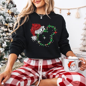 Disney Mickey Ear Christmas Shirt, Disney Family Christmas Shirt, Mickey Christmas Sweatshirt, Christmas Family Shirt, Disneyland Christmas